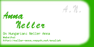 anna neller business card
